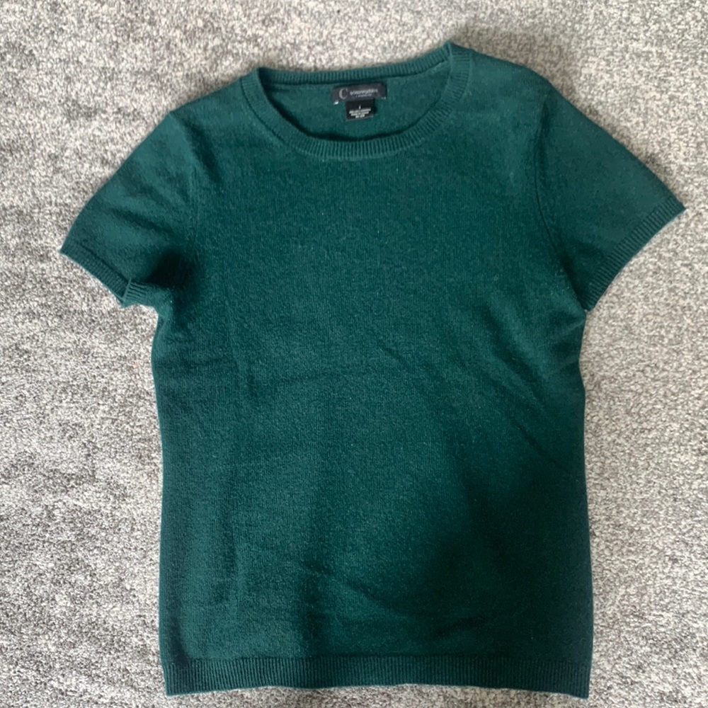 C by Bloomingdales Cashmere - Green - Small
